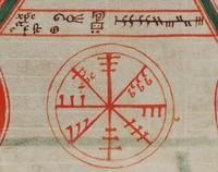 medieval four elements  ogham inscription  ms oxford st johns college 17 fol 7v
